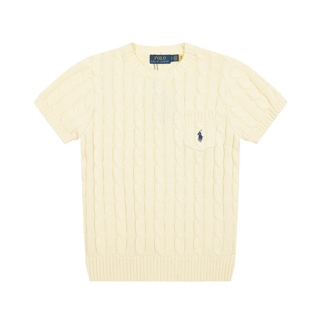 P154 💰 "Top quality" Style number: DS222# (not off the shelves all year round) [Ralph Lauren round neck pocket style solid color pony embroidered logo knitted short sleeves] ✅Ralph Lauren Ralph Lauren classic basic pocket all-match style goddess knitted short sleeves for all seasons ✅Main supplier platform live broadcast Wholesale entity Replenish when out of stock Not off the shelf ✅ZP quality 1:1 version Scan the code to enter the GF website Counter quality ✅Details and quality are the only one in Guangzhou. Imported quality cotton yarn, focusing on high-end, cost-effective, good quality needless to say. ✅The version is restored to the original order. The maximum size can be worn up to 160 pounds. Loose, comfortable and stress-free. ✅The upper body is simple and easy to match. A must-have for goddess ootd. Good-looking clothes are never picky. A must-have in the goddess’ wardrobe. Size: S-XL. Color: White, almond, purple, orange, gray, yellow, black, khaki, pink, navy, rose, green. Chinese red olive green light blue white label light blue blue label